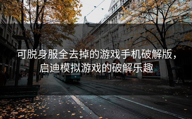 可脱身服全去掉的游戏手机破解版，启迪模拟游戏的破解乐趣